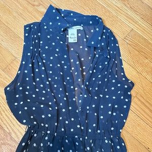 Sheer polka dot dress